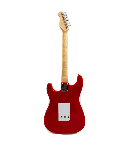 ¡Incluye amplificador, afinador, funda, cable, y cuerdas! Guitarra Electrica XGTR Stratocaster Roja ST111-RD