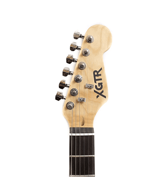 ¡Incluye amplificador, afinador, funda, cable, y cuerdas! Guitarra Electrica XGTR Stratocaster Roja ST111-RD