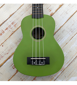 Ukelele Kamea Soprano Policarbonato Verde ¡Incluye funda!