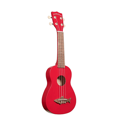 Ukelele Makala Shark soprano Red Mk-ss/red ¡Incluye funda, afinador y correa!