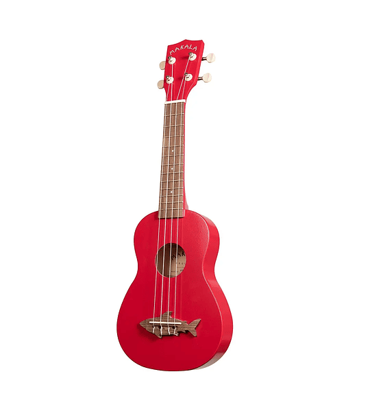 Ukelele Makala Shark soprano Red Mk-ss/red ¡Incluye funda, afinador y correa!