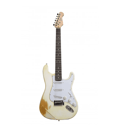 Guitarra Eléctrica Stratocaster Blanca, NEWEN RELIC-ST-WH