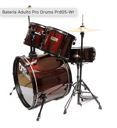 BATERÍA ADULTO PRO DRUMS PRD05-WR