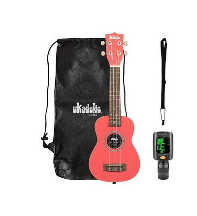 Ukelele Soprano Kala RAZZLE DAZZLE ¡Incluye funda afinador y correa!