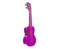 Ukelele Makala Waterman MORADO TRANSPARENTE ¡Incluye funda afinador!