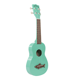  Ukelele Makala Shark verde ¡Incluye funda, afinador y correa!