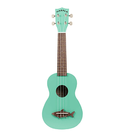  Ukelele Makala Shark verde ¡Incluye funda, afinador y correa!