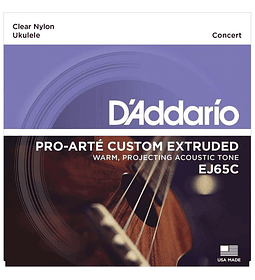 Cuerdas Daddario Concierto clear nylon