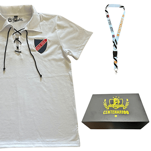 Caja Centenario Colo Colo - Camiseta Blanca Manga corta 1925