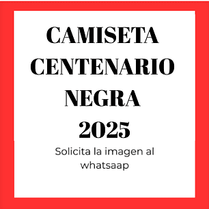 Camiseta centenario negra 2025