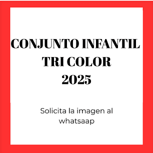 Conjunto infantil colo colo tri color