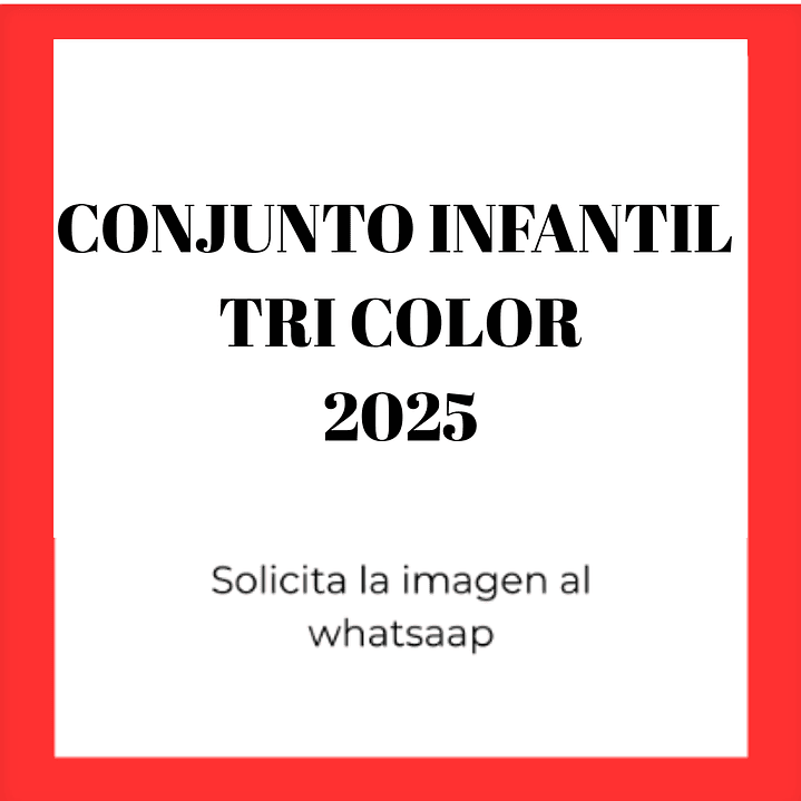 Conjunto infantil colo colo tri color 1