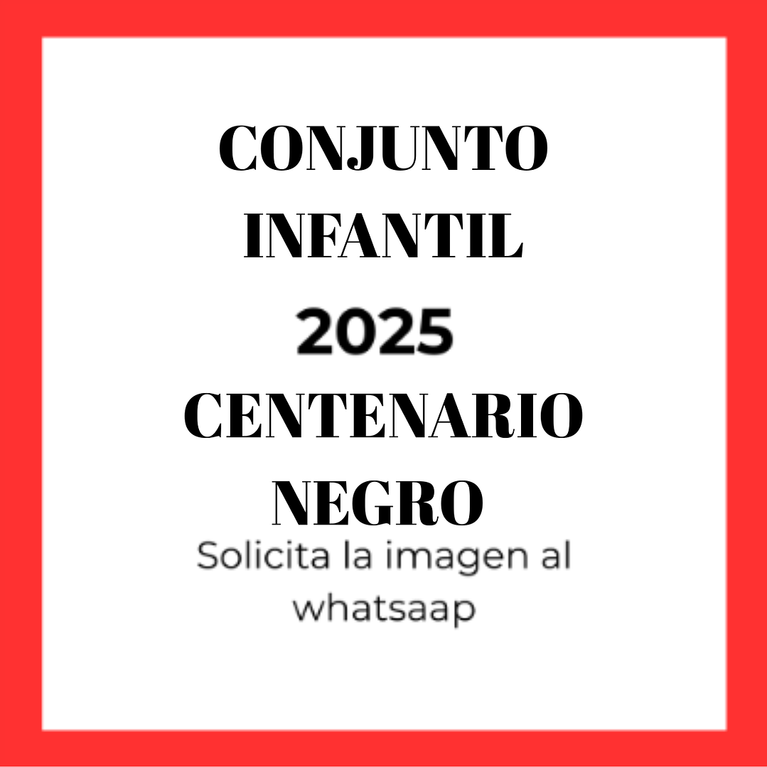 Conjunto infantil Colo Colo 2025  Centenario negro  1