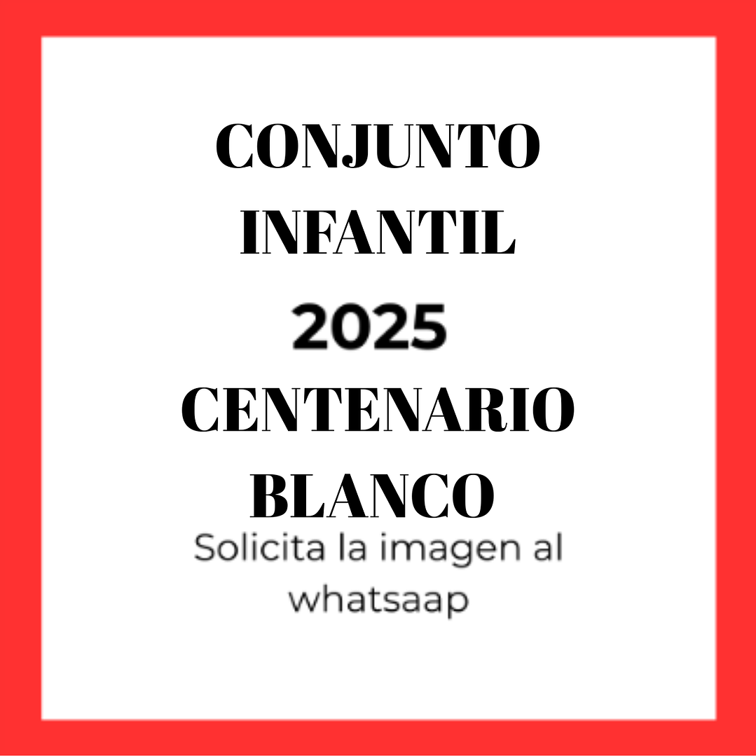 Conjunto infantil Colo Colo 2025  Centenario blanco 1