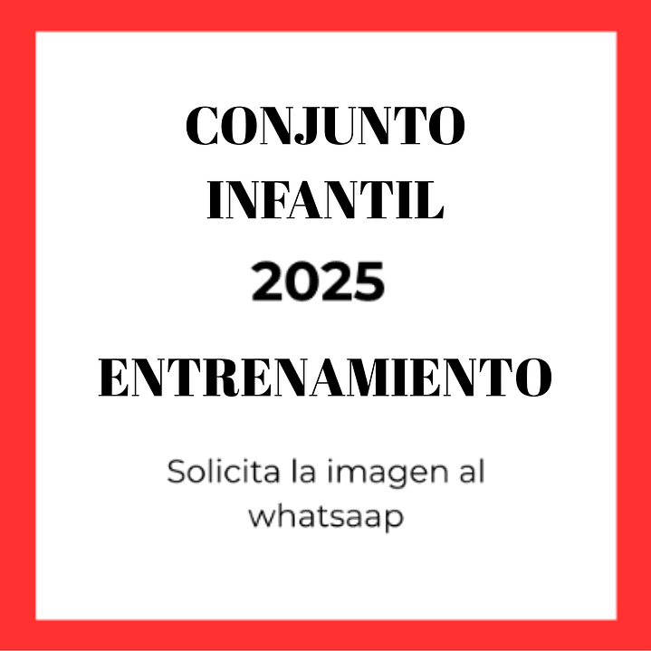 Conjunto infantil Colo Colo 2025 Entrenamiento 1