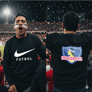 Poleron años noventa Colo Colo NEGRO