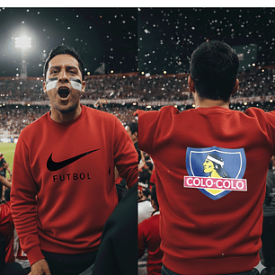 Poleron años noventa Colo Colo Rojo