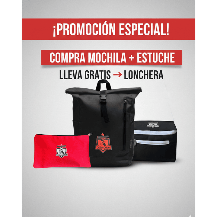 Pack mochila + estuche basico 1