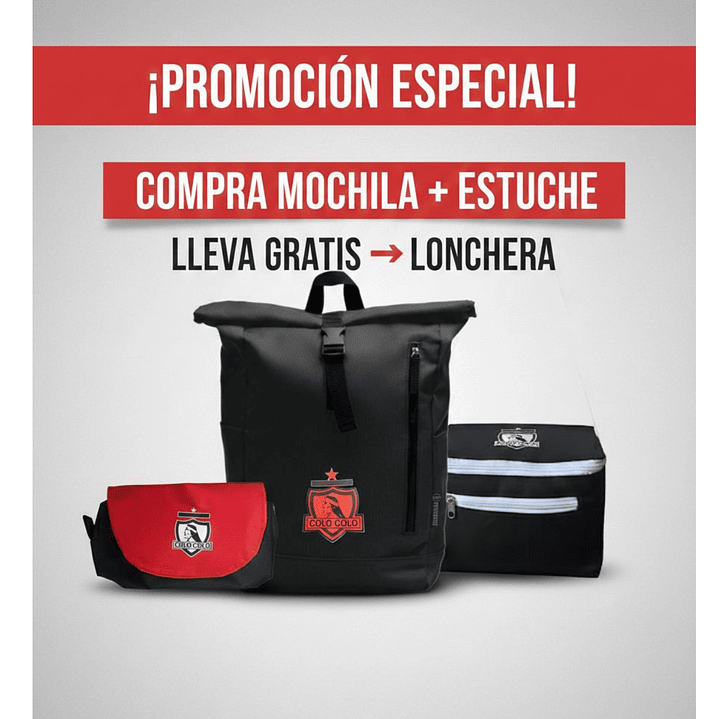 Pack mochila + estuche con tapa 1