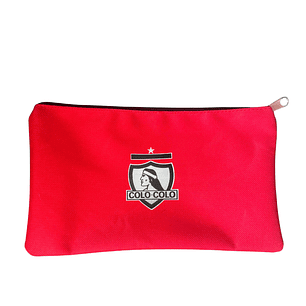 Estuche básico Colo Colo rojo