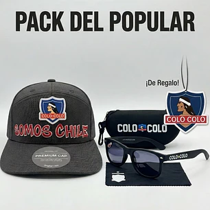 PACK JOCKEY SOMOS CHILE - LENTES DE SOL - AROMATICO DE REGALO