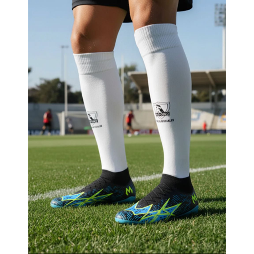 Medias Adulto Colo Colo blancas  2