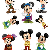 Stickers Láminas Pequeñas Personajes Disney 