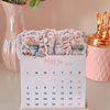 Calendario base madera Conejitos