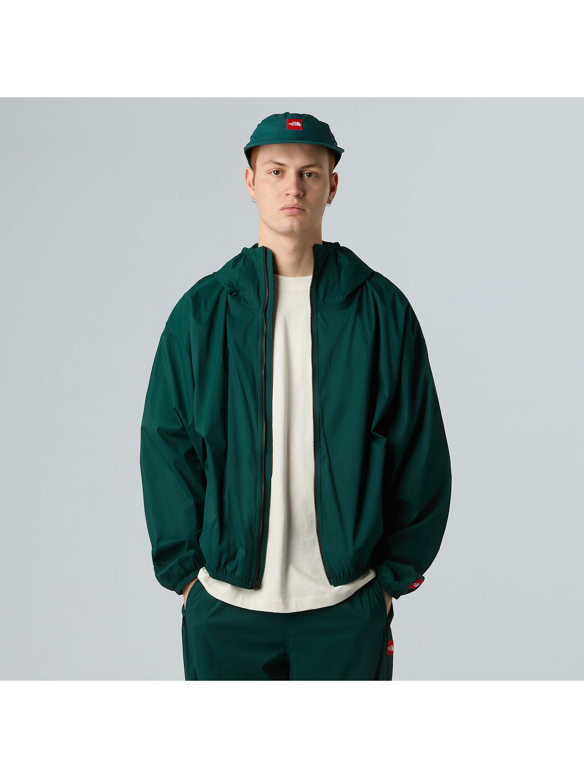 Chaqueta cortaviento plegable con capucha Redbox unisex 3