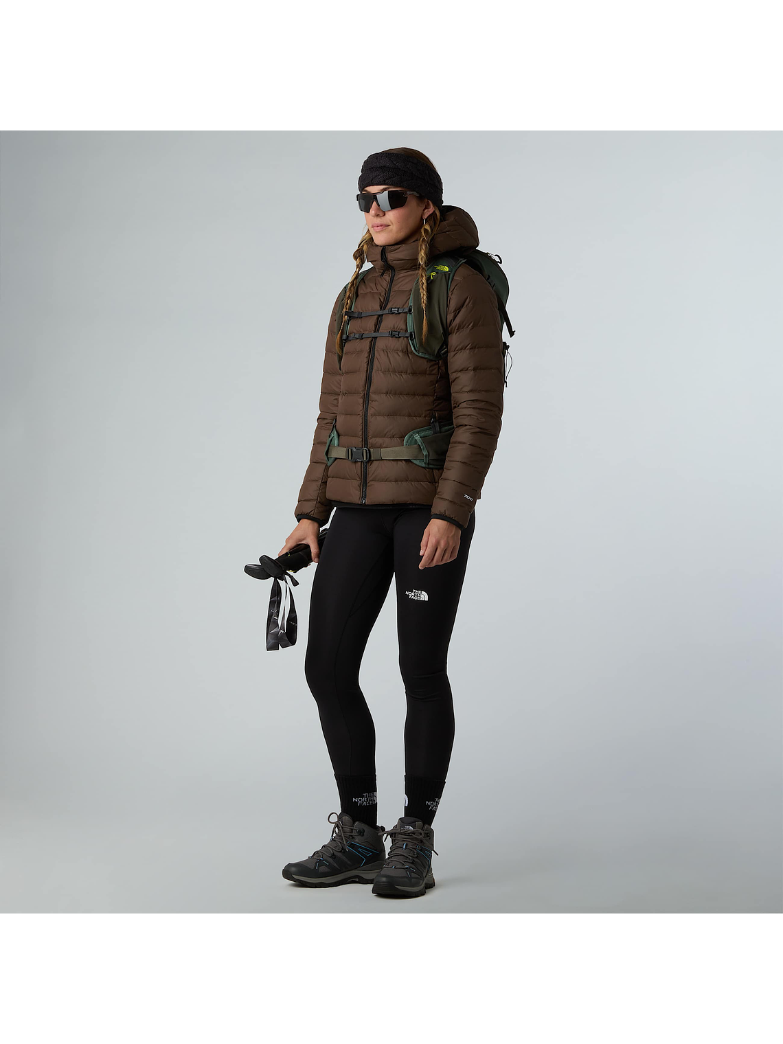 Chaqueta de plumón con capucha Classic para mujer 1