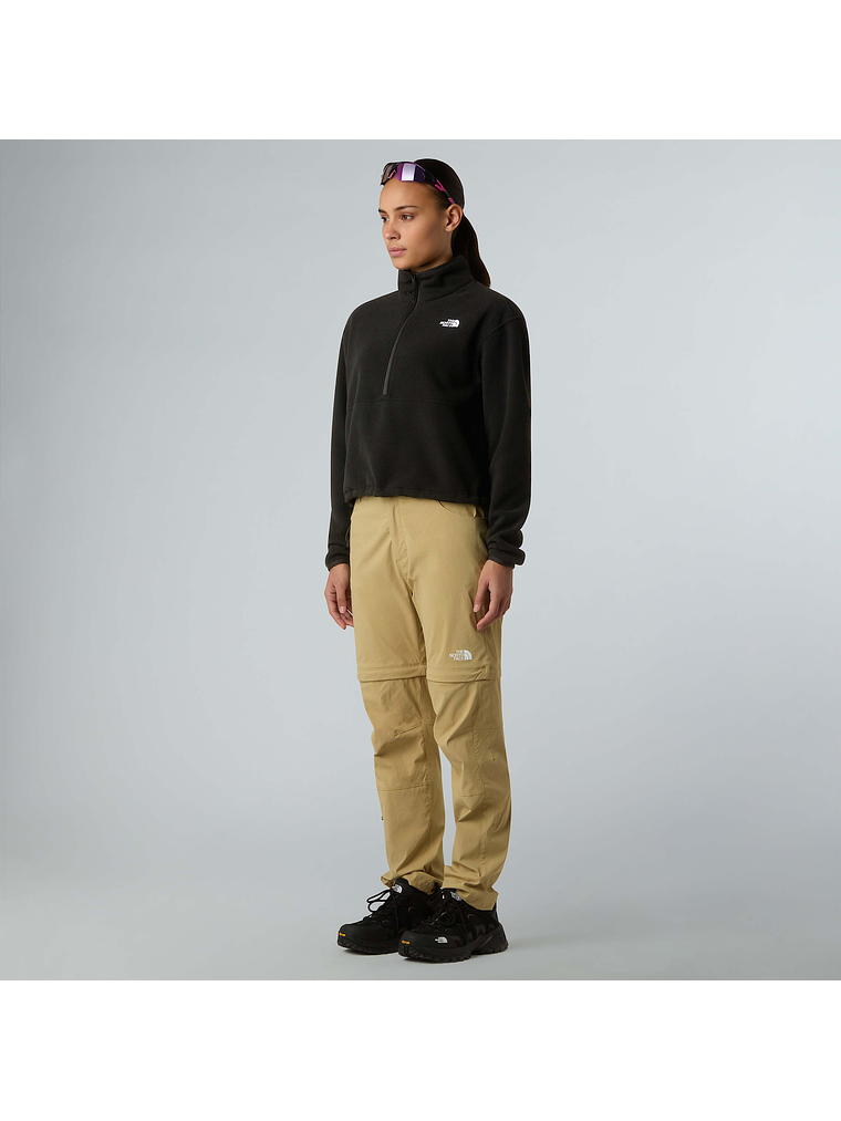 Forro polar corto con media cremallera Glacier para mujer 1