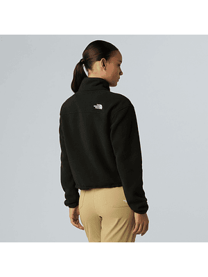 Forro polar corto con media cremallera Glacier para mujer