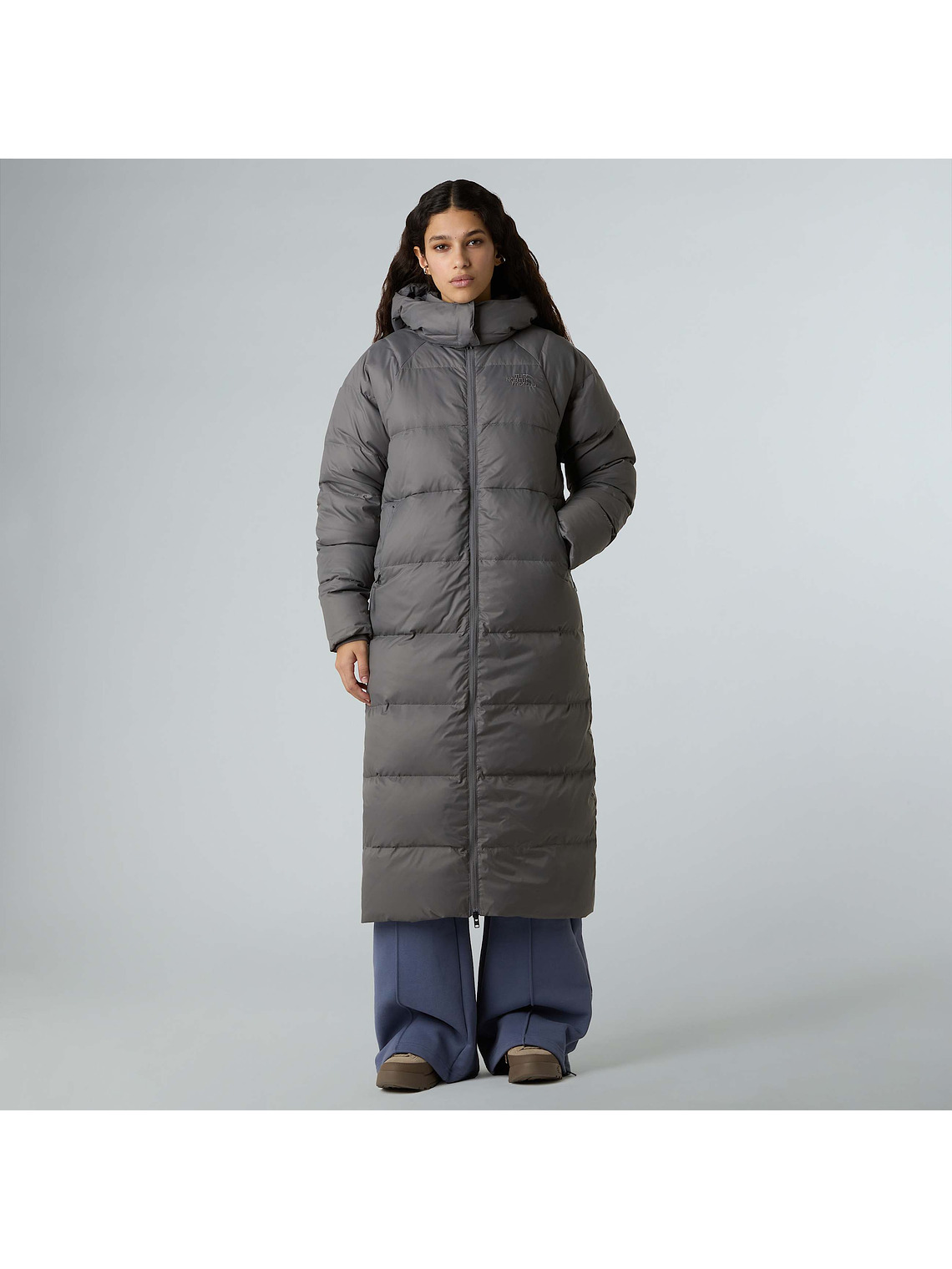 Parka larga de plumón con capucha Hydrenalite City para mujer 5