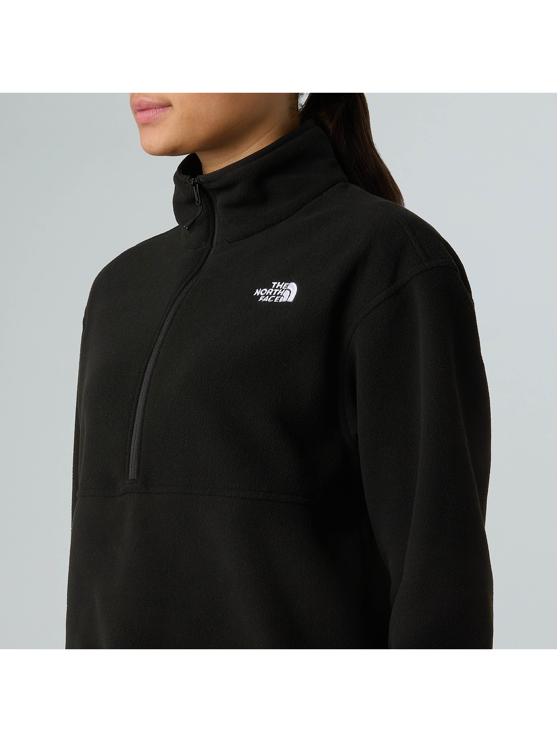 Forro polar corto con media cremallera Glacier para mujer 3