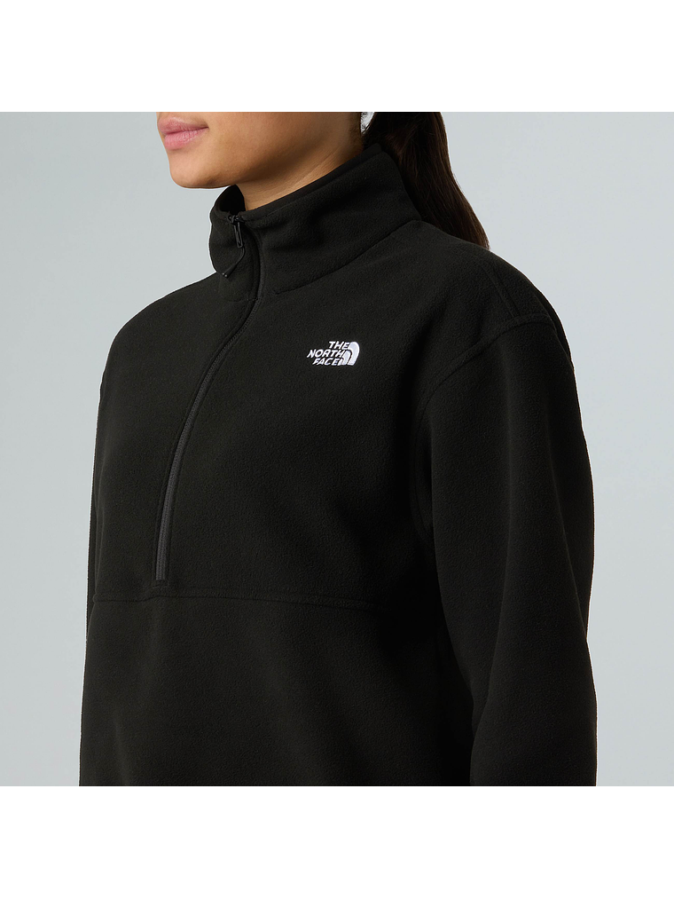 Forro polar corto con media cremallera Glacier para mujer 3