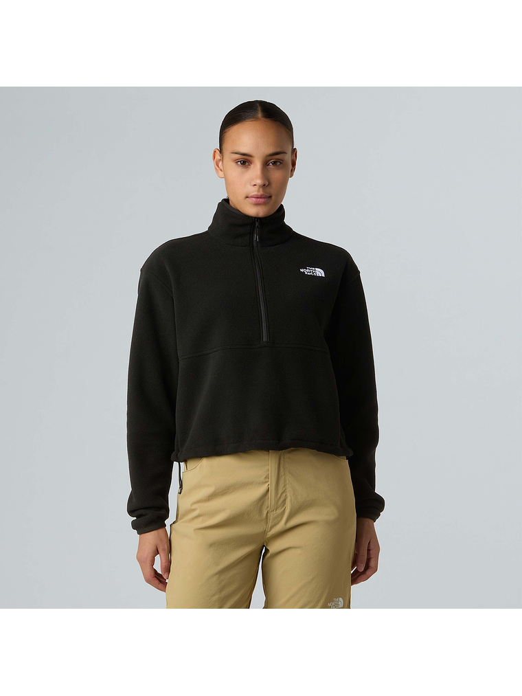 Forro polar corto con media cremallera Glacier para mujer 5