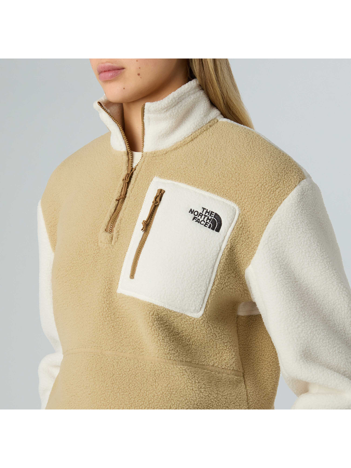 Chaqueta polar con cremallera de 1/4 Yumiori para mujer 3