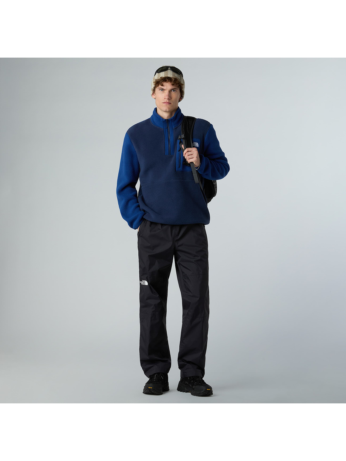 Chaqueta polar con cremallera de 1/4 Yumiori para hombre 1