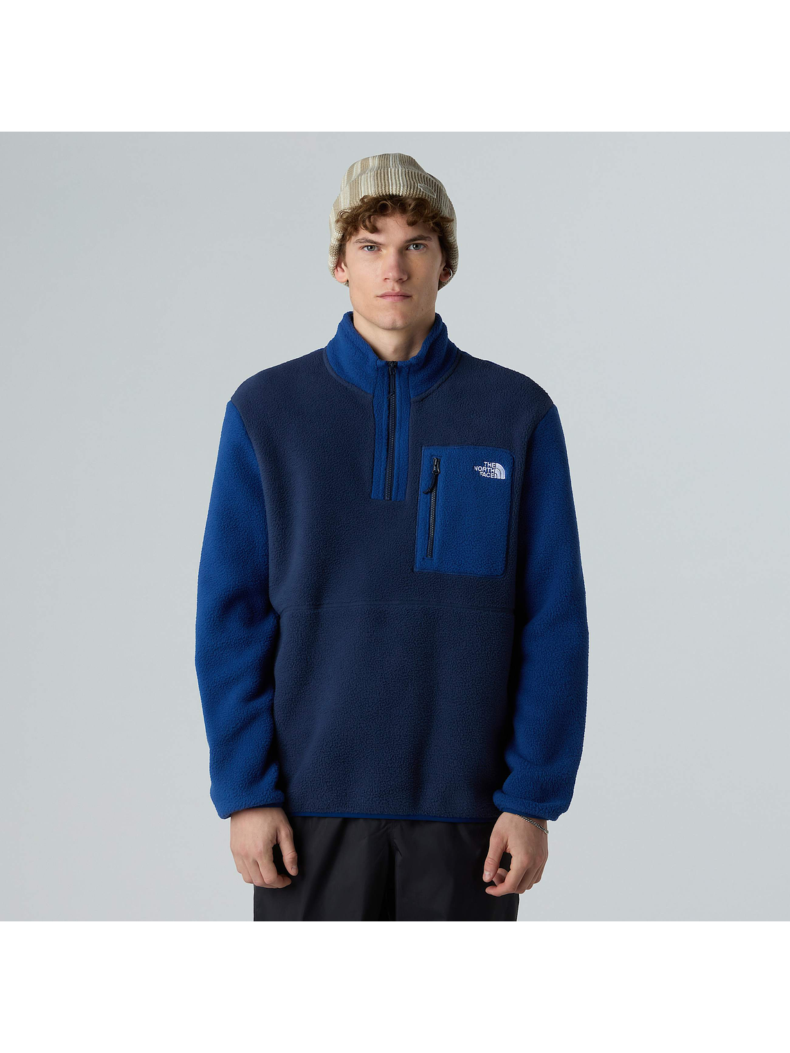 Chaqueta polar con cremallera de 1/4 Yumiori para hombre 3