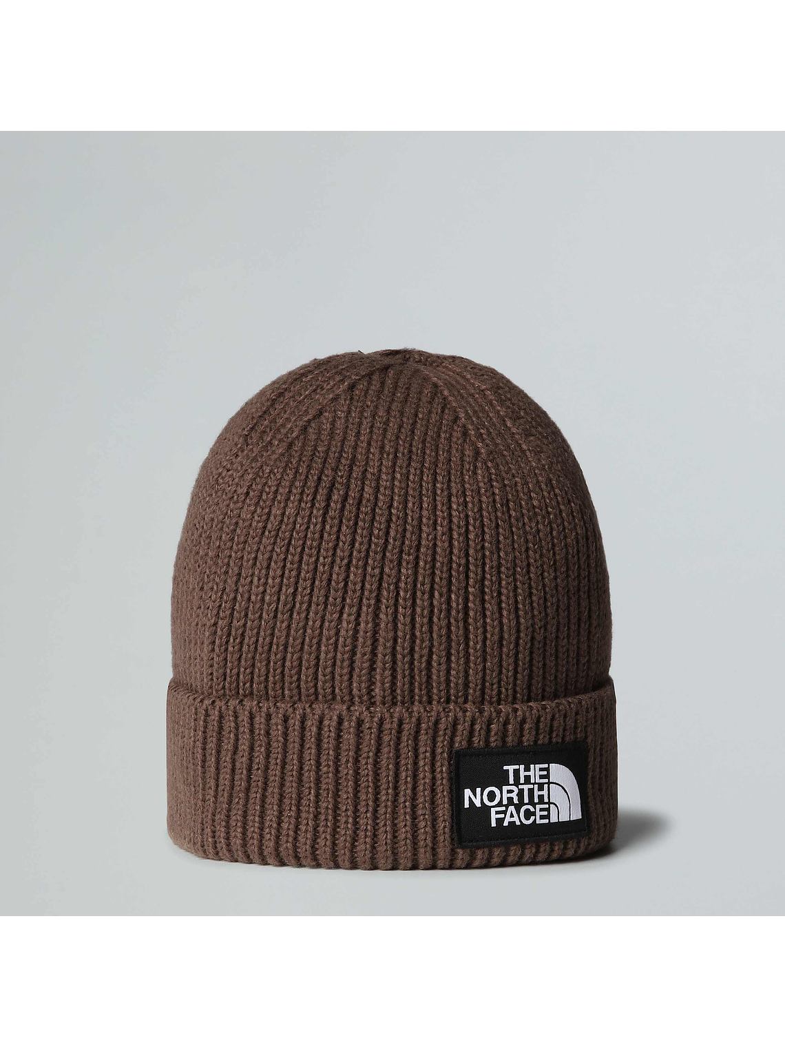 Gorro de punto elástico con borde y logotipo de TNF 1