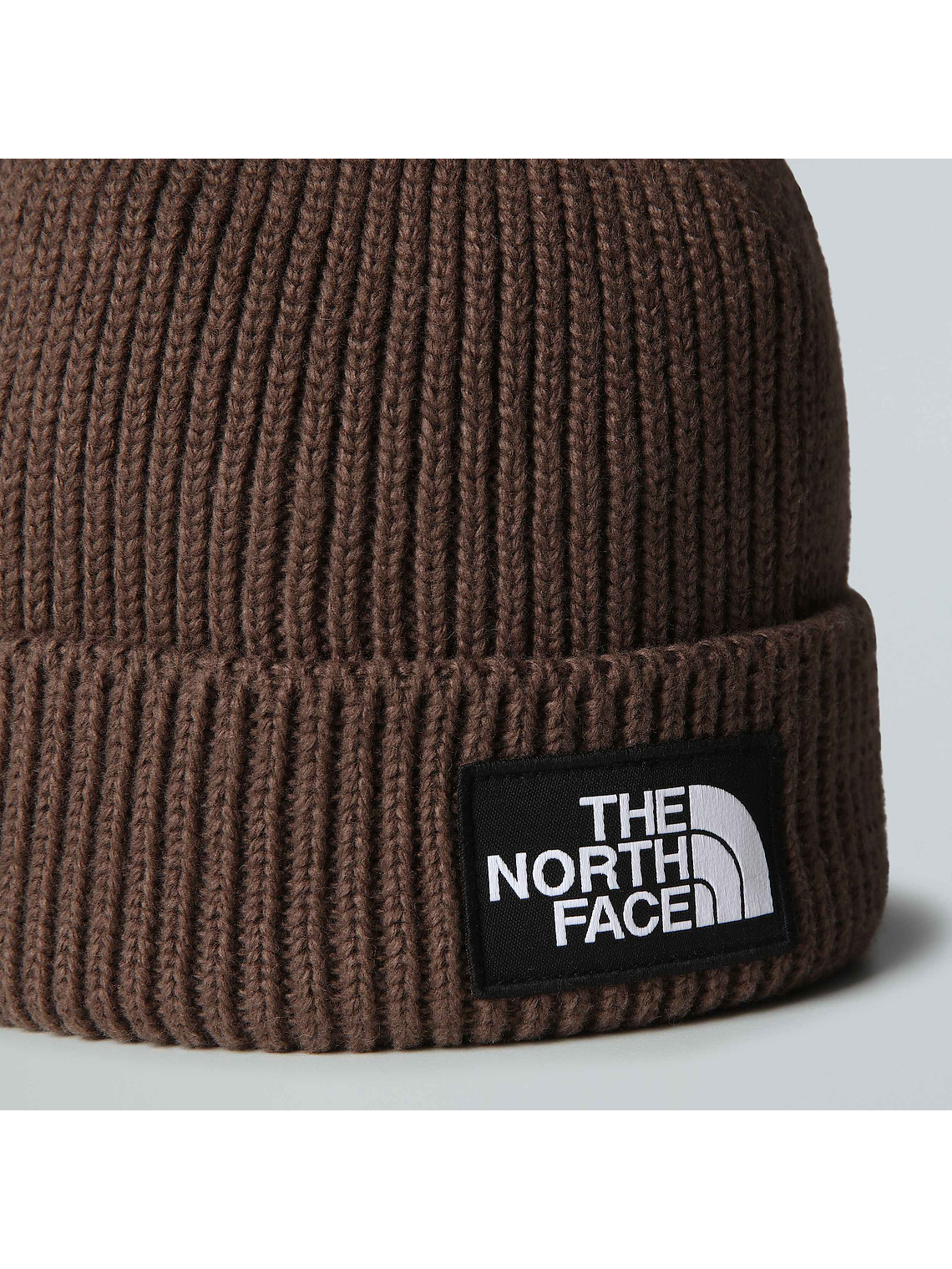Gorro de punto elástico con borde y logotipo de TNF 3