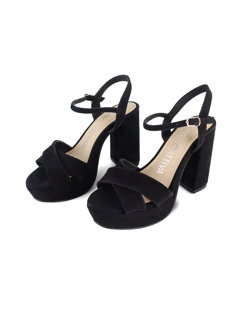 SANDALIA DESIRE - NEGRO GAMUZA 2