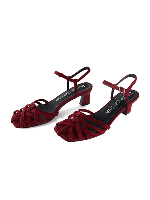 SANDALIA ROMA - GUINDA