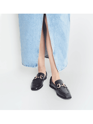 MOCASÍN ELBA - NEGRO