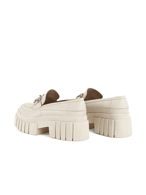 MOCASÍN CECHI - BLANCO/OFF