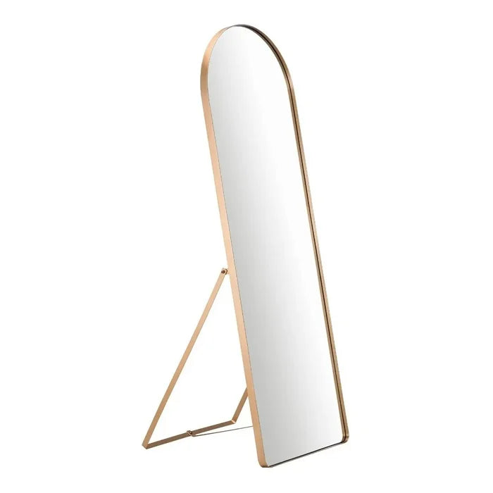 Espejo estilo Pinterest con soporte y marco dorado – REBAJAS 2