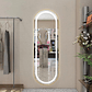 Espejo estilo Pinterest con LED TOUCH ovalado – Emery 170x70 cm – Liquidación - Miniatura 2