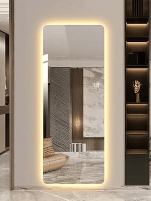 Espejo rectangular con luz LED – 50x160 cm