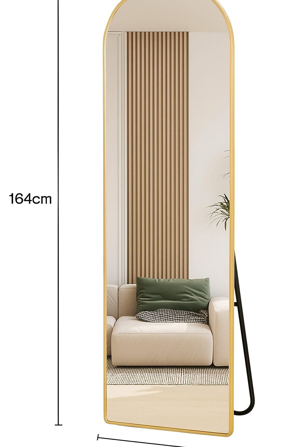 Espejo estilo Pinterest con soporte y marco dorado – REBAJAS 4