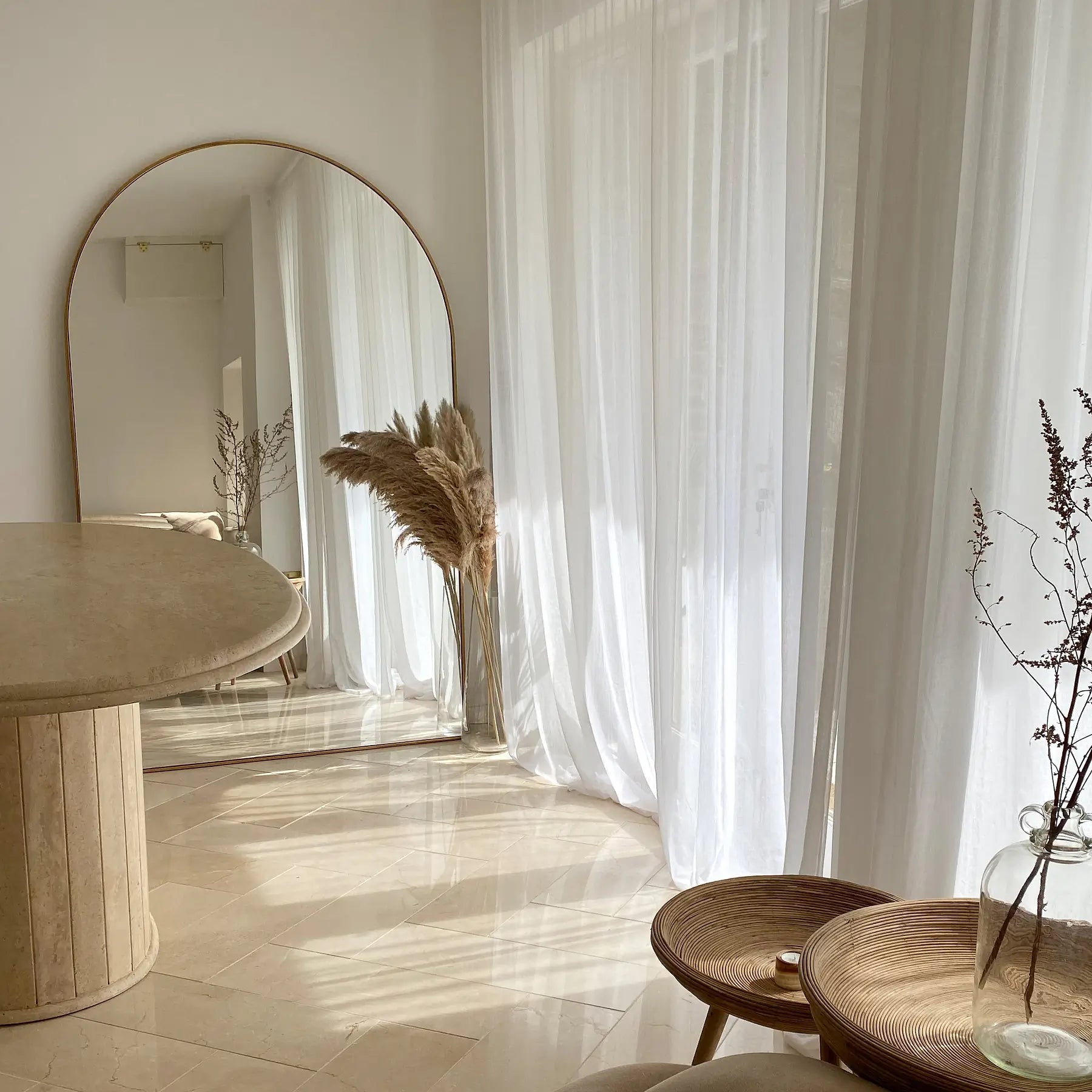 Espejo moderno grande estilo Pinterest con marco dorado (180 x 119 cm) – Oferta especial 1